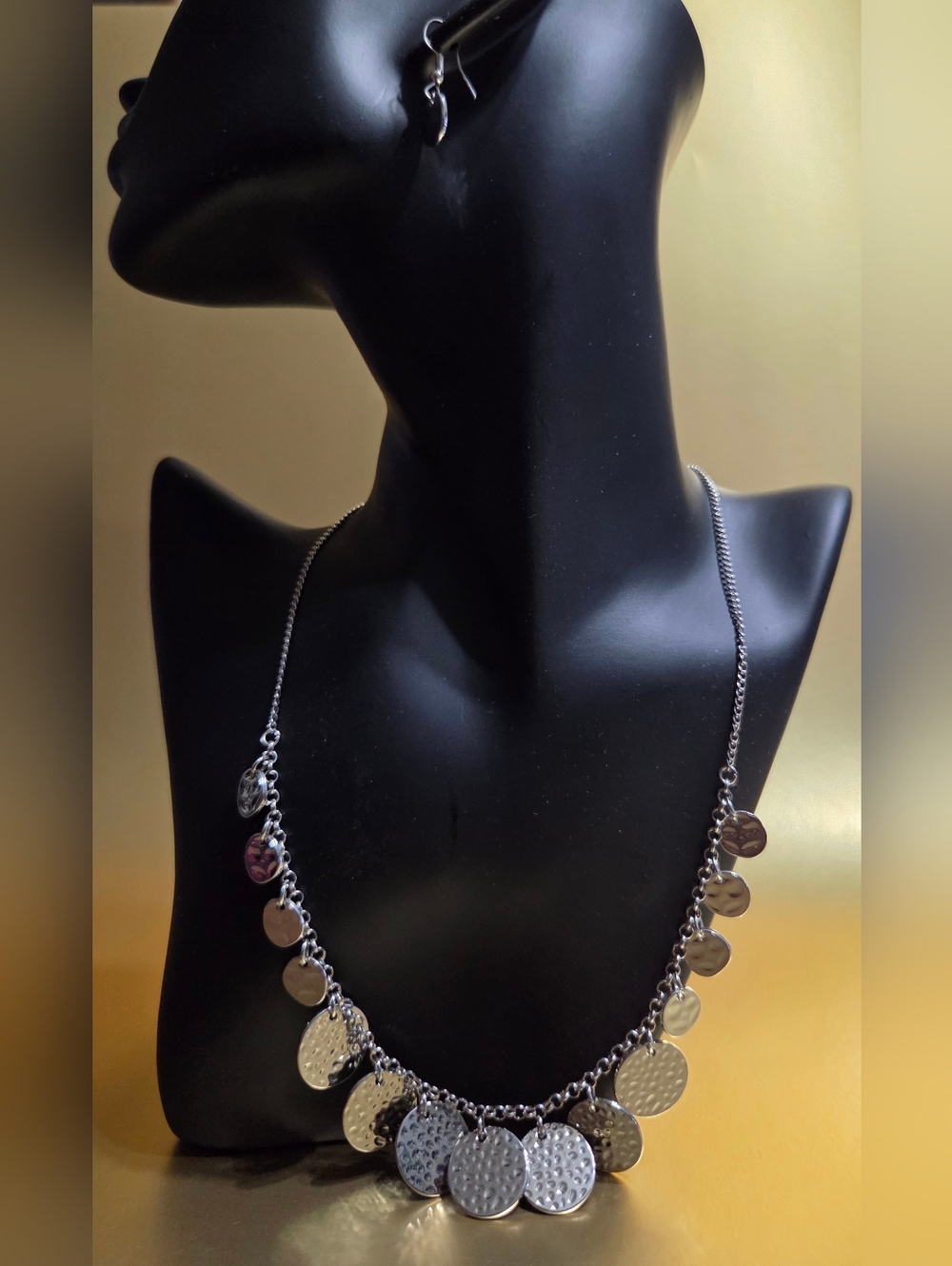 paparazzi Silver Disc Charm Necklace
